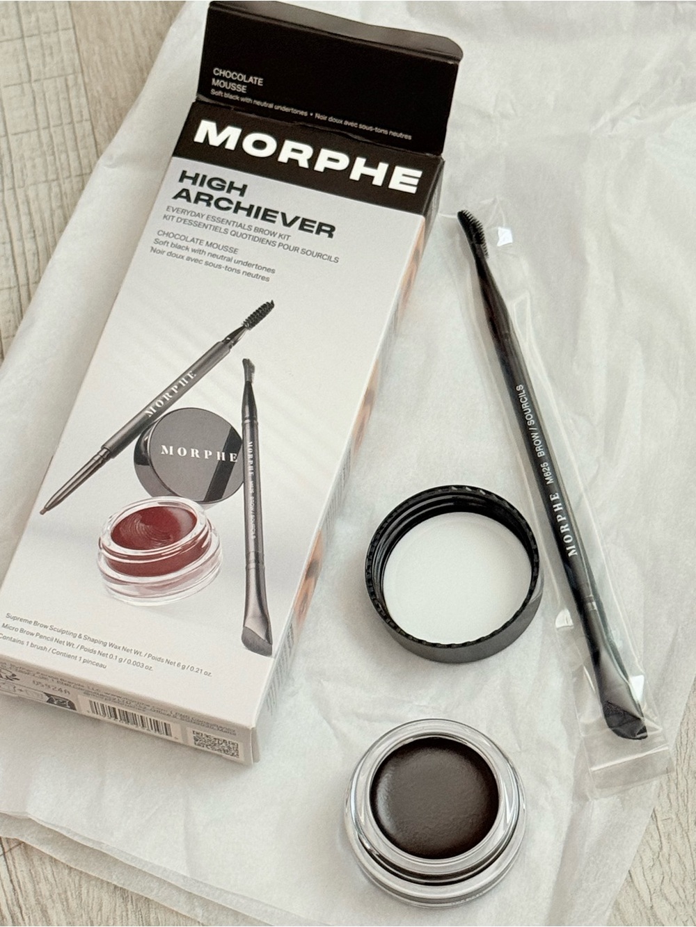Morphe Brow Sculpting Kit in Chocolate Mousse - Brown & Black